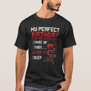 Camiseta Meu perfeito Video games de jogos 17º aniversário