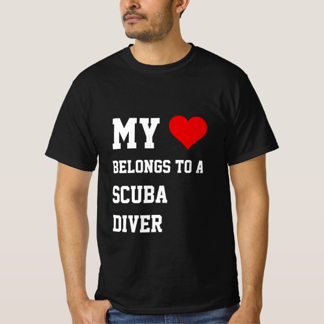 Camiseta Meu Pertence A Um Ventilador De Scuba. (Frente)