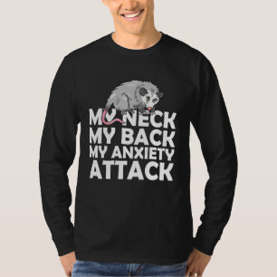 Camiseta Meu Pescoço Minhas Costas Minha Ansiedade Ataca Og