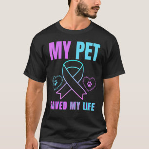 Camiseta Meu Pet Salvou Minha Vida Prevenção Suicida Emocio