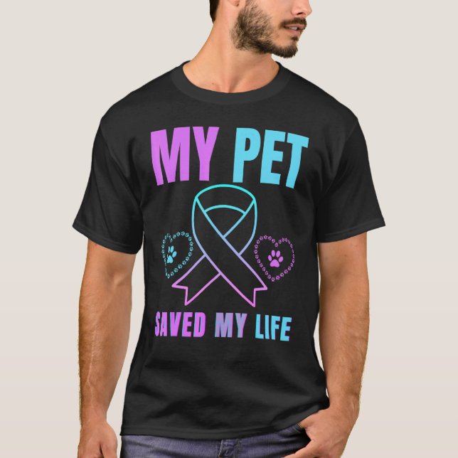 Camiseta Meu Pet Salvou Minha Vida Prevenção Suicida Emocio (Frente)