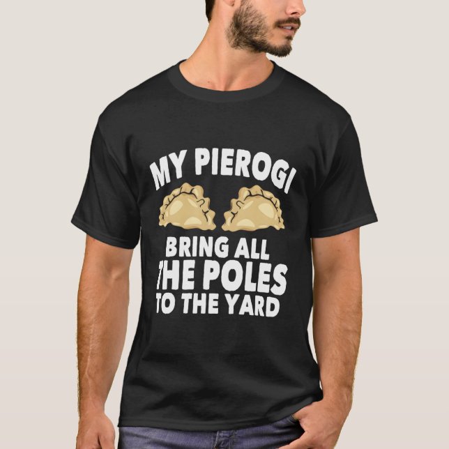 Camiseta Meu Pierogi Traz Todos Os Poloneses De Longa Folha (Frente)
