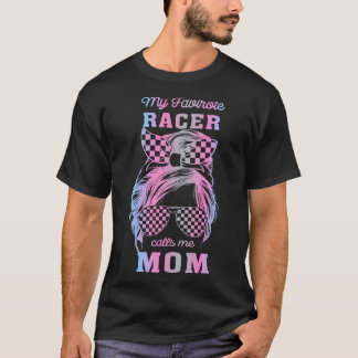 Camiseta Meu piloto favorito me chama de mãe Racing Messy B