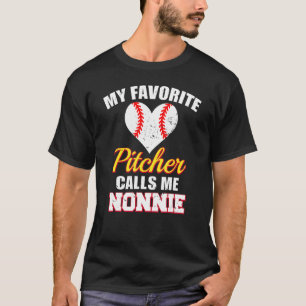 Camiseta Meu Pitcher Favorito Me Chama De Nonnie Pitcher Ba