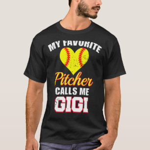 Camiseta Meu Pitcher Favorito Me Chama Gigi Pitcher Softbal
