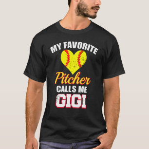 Camiseta Meu Pitcher Favorito Me Chama Gigi Pitcher Softbal