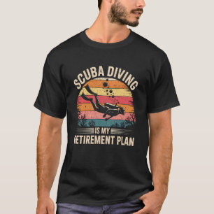 Camiseta Meu Plano de Aposentadoria Mergulho com Funny Dive