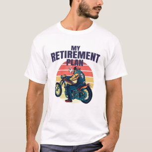 Camiseta Meu plano de aposentadoria motociclismo