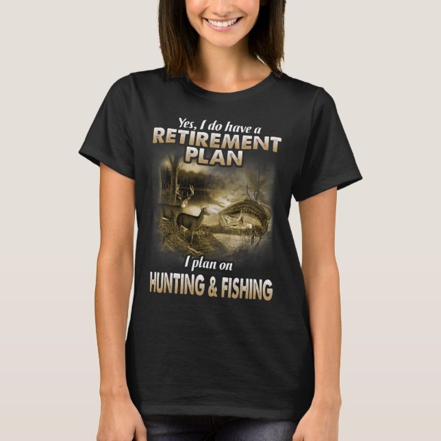 Camiseta Meu Plano De Reforma Caçando Caçadores De Pesca Av (Frente)