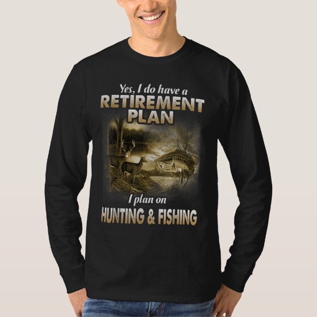 Camiseta Meu Plano De Reforma Caçando Caçadores De Pesca Av (Frente)