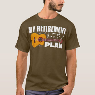 Camiseta Meu Plano De Reforma Guitarrista Músico Aposentado