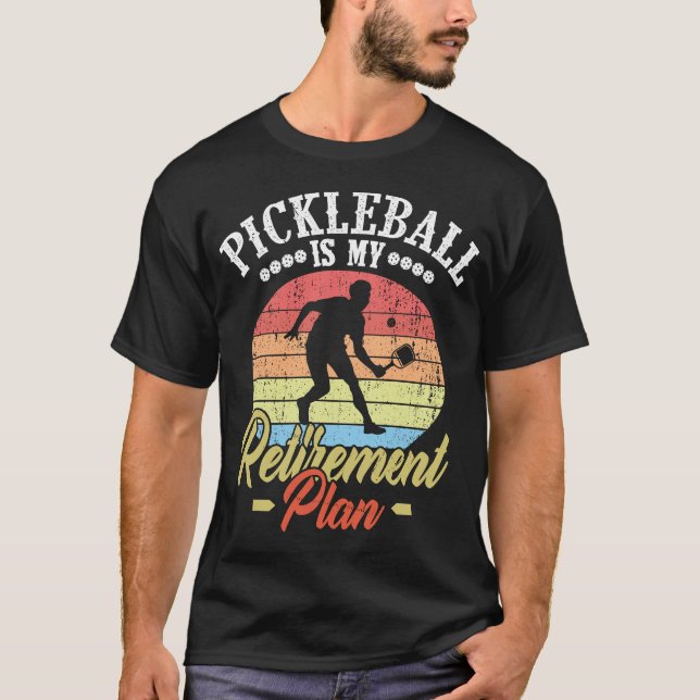 Camiseta Meu Plano de Reforma Pickleball Engraçado Pickleba (Frente)