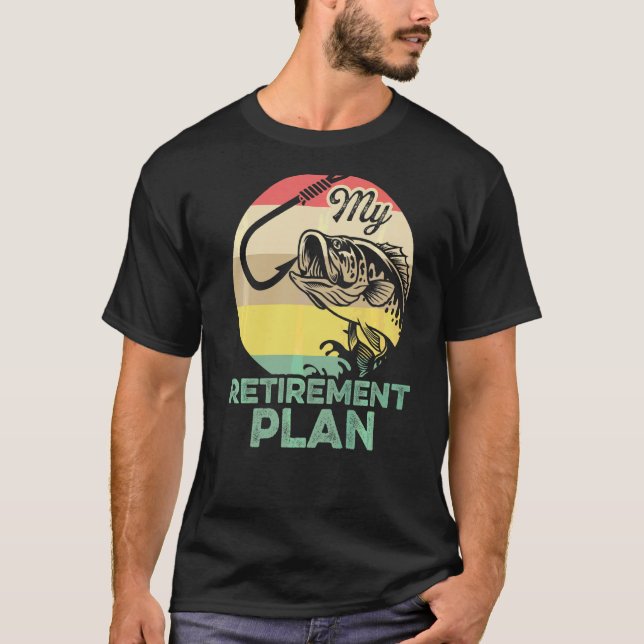 Camiseta Meu Plano De Reforma Retrocede Peixe De Pesca De G (Frente)