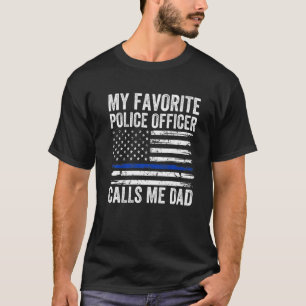 Camiseta Meu Policial Favorito Me Chama De Pai Da Polícia P