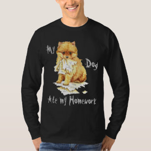 Camiseta Meu Pomerano Comeu Minha Mão