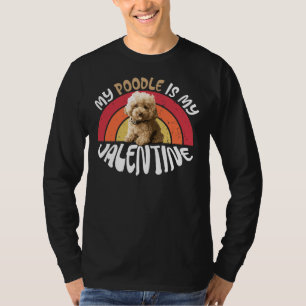 Camiseta Meu Poodle É Meu Cachorro Engraçado Namorados Vale