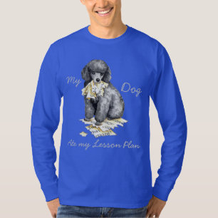 Camiseta Meu Poodle Miniatura Comeu Meu Plano de Lição