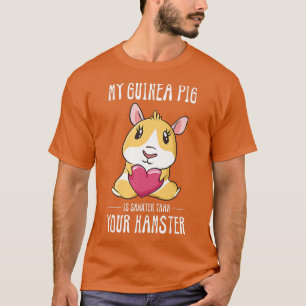 Camiseta Meu Porco da Guiné é mais inteligente que amante d