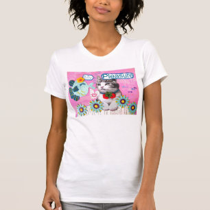 Camiseta Meu prazer - vintage