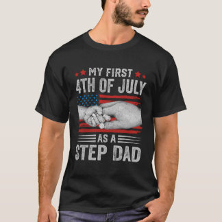Camiseta Meu Primeiro 4 De Julho Como Um Pai Nos Americano 