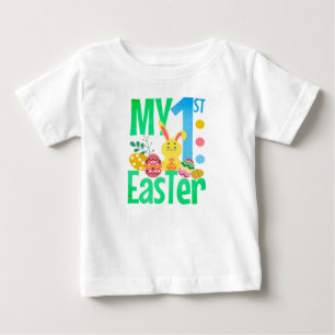 Camiseta Meu Primeiro Bebê de Páscoa