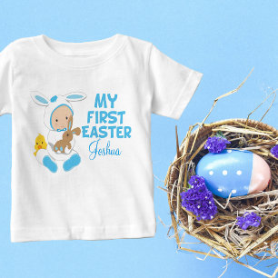 Camiseta Meu primeiro bebê Páscoa, garoto bebezinho, coel