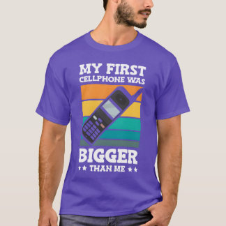 Camiseta Meu Primeiro Celular Era Maior Retro Phone 90s fam