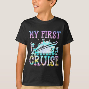 Camiseta Meu Primeiro Cruzeiro Navio de Cruzeiro Primeira V