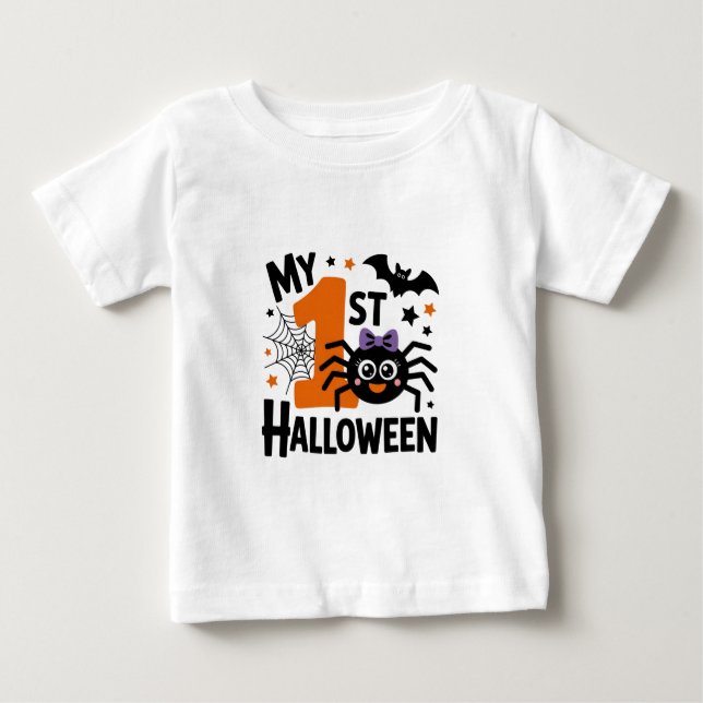 Camiseta Meu Primeiro Dia das Bruxas (Frente)