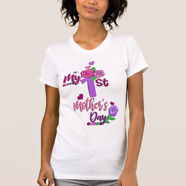 Camiseta Meu primeiro Dia de as mães (Frente)