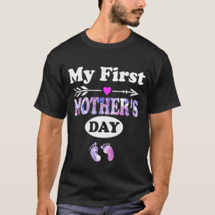 Camiseta Meu Primeiro Dia de as mães 2022 Primeira Vez Mãe