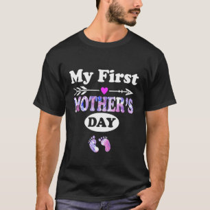 Camiseta Meu Primeiro Dia de as mães 2022 Primeira Vez Mãe 