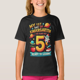 Camiseta Meu Primeiro Dia de Jardim de Infância 1º Dia de E
