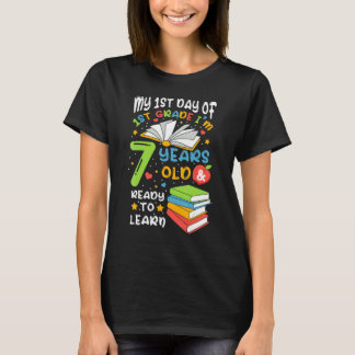 Camiseta Meu Primeiro Dia Na 1ª Série 7 Anos De Volta à Esc