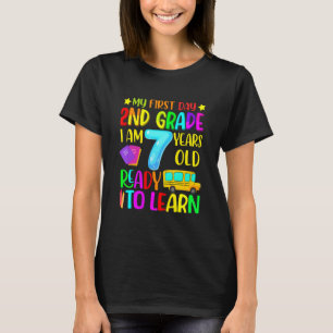 Camiseta Meu Primeiro Dia Na 2ª Série E Pronto Para Aprende