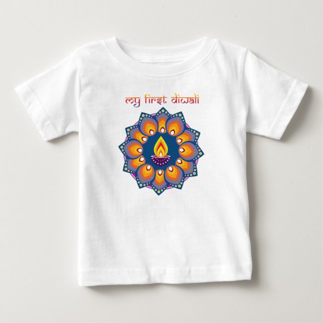 Camiseta Meu primeiro Diwali (Frente)