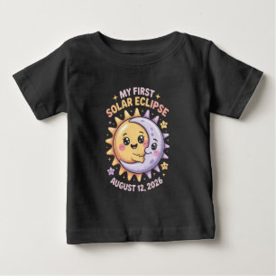 Camiseta Meu Primeiro Eclipse Solar 12 de Agosto de 2026 As