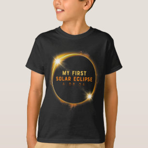 Camiseta Meu Primeiro Eclipse Solar Meninas 2024 Eclip Sola