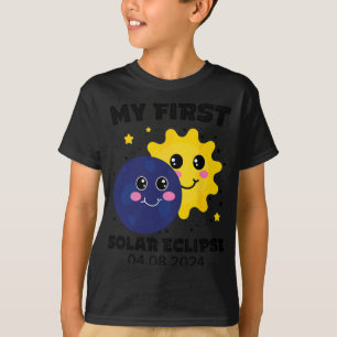 Camiseta Meu Primeiro Eclipse Solar Toddler Meninas 2024 So