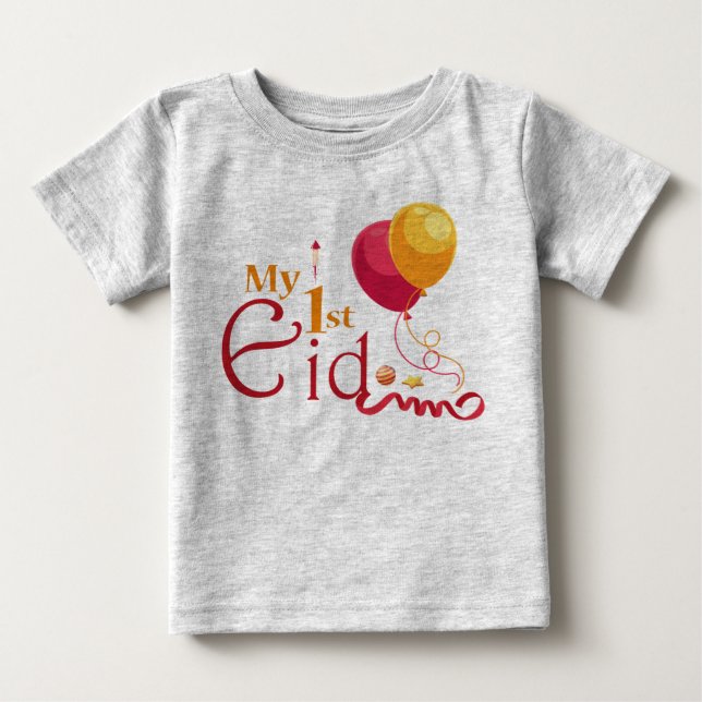 Camiseta Meu primeiro Eid (Frente)