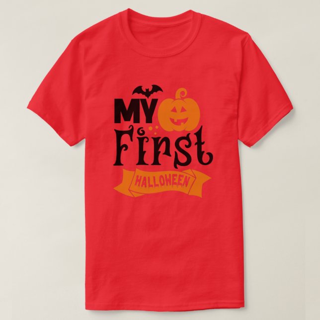 Camiseta meu primeiro halloween01 (Frente do Design)