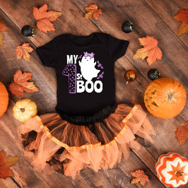 Camiseta meu primeiro halloween boo Fantasma assustador