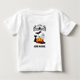 Camiseta Meu Primeiro Halloween Toddler Personalizou Bebê