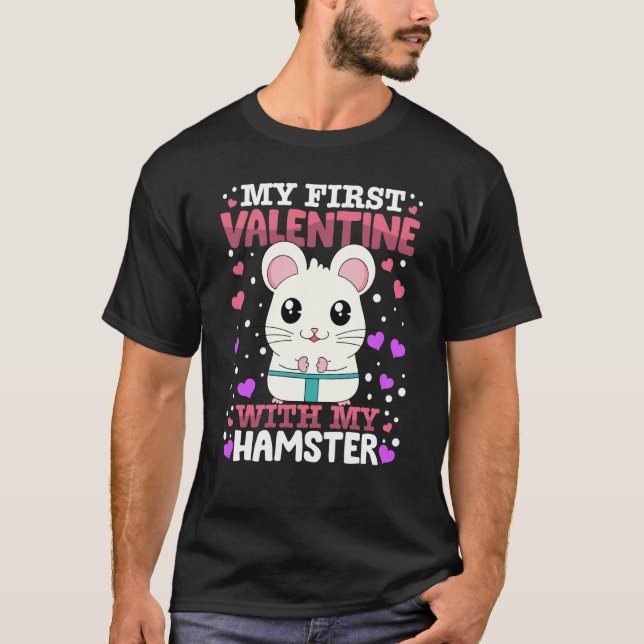 Camiseta Meu Primeiro Namorados Com Meu Coração Animal De H (Frente)