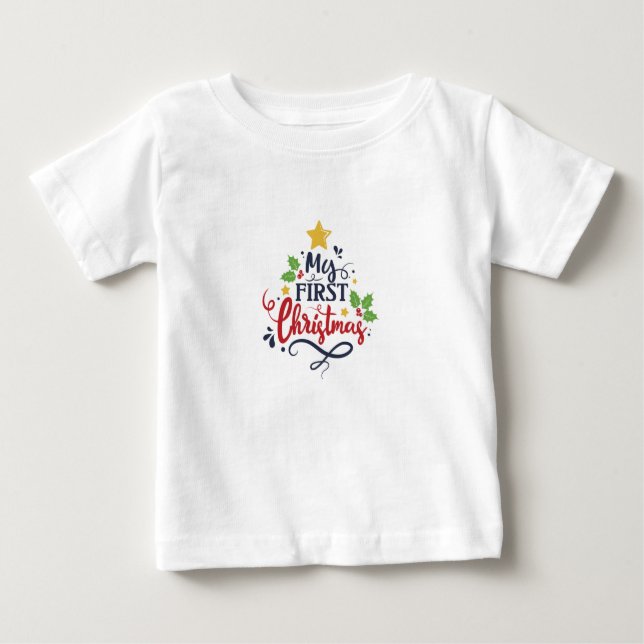 Camiseta Meu primeiro Natal (Frente)
