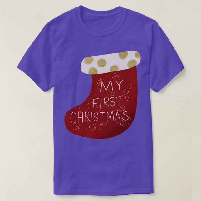 Camiseta meu primeiro natal 64 (Frente do Design)
