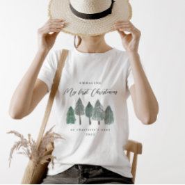 Camiseta Meu Primeiro Natal como tia