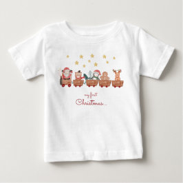 Camiseta Meu primeiro natal de natal de natal, natal, garot