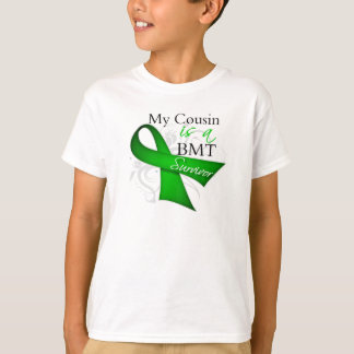 Camiseta Meu primo é sobrevivente da transplantação da