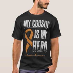 Camiseta Meu Primo Meu Cancer Hero Leukemia Leukemia Awaren